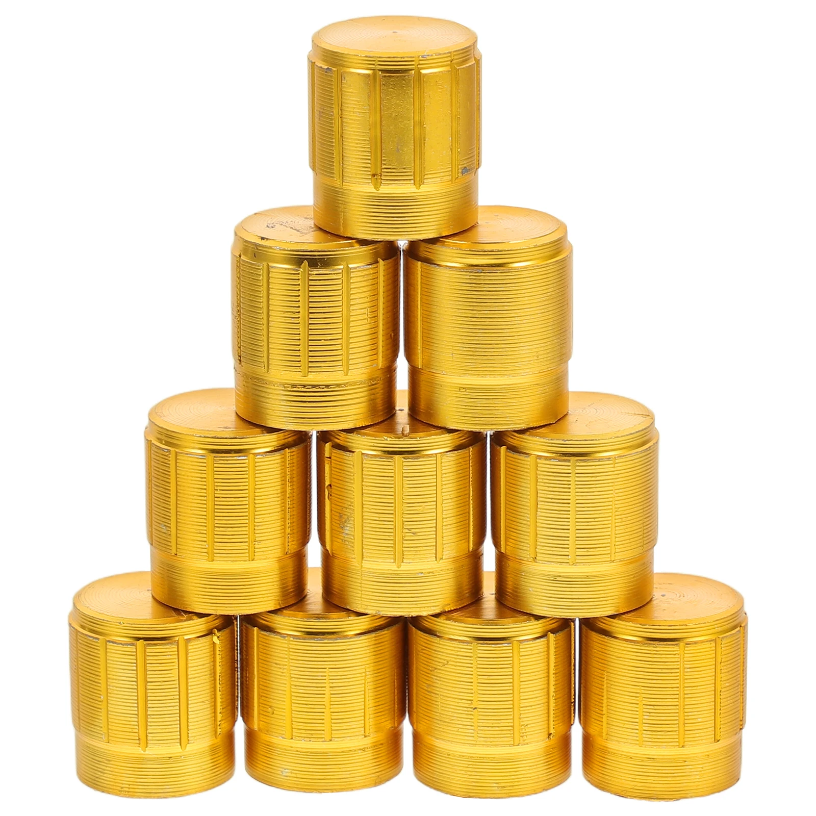 

10pcs Aluminum Alloy Knobs for Volume Control Guitar Electric Bass Drums Amplifier Switches Rotary Caps Accessories