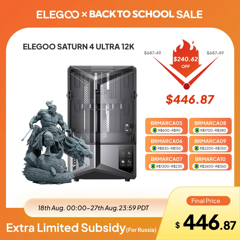 ELEGOO SATURN 4 ULTRA 12K 3D-принтер