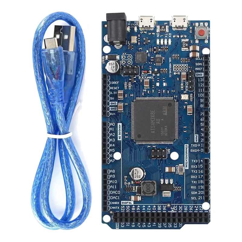 Due R3 Board/ DUE R3 ATMEGA16U2 ATSAM3X8E ARM Main Control Board with USB Cable for arduino