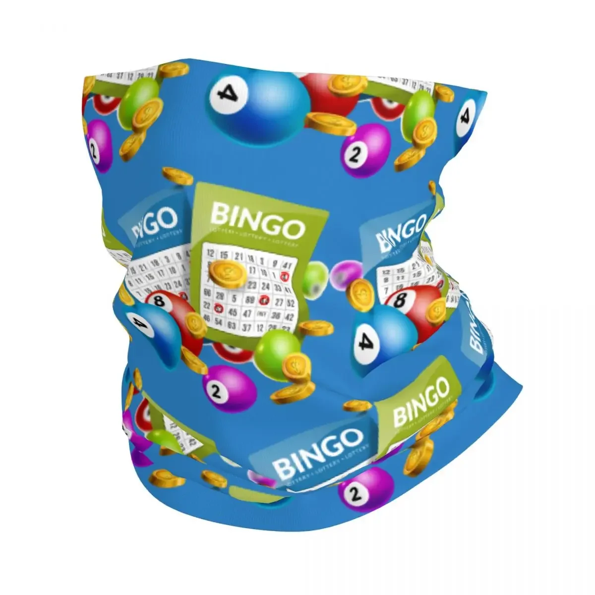 

Custom Hot Game Bingo Neck Gaiter Women Men UV Face Shield Winter Bandana Scarf for Hiking