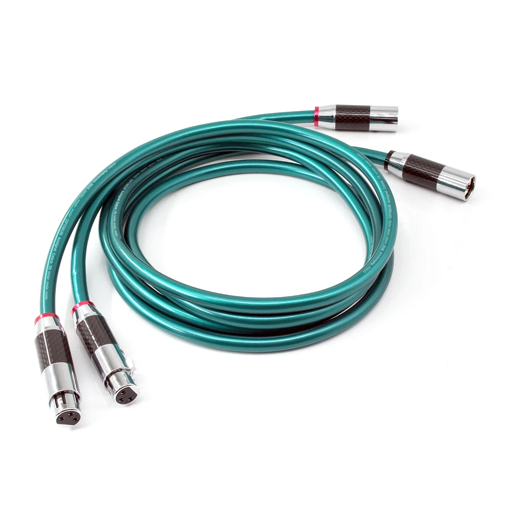 

1 pair Audio Hi-end HIFI 2 core Pure Copper OFC PCOCC 3 pins Female XLR to Male XLR Balanced Audio Cables Wire Line