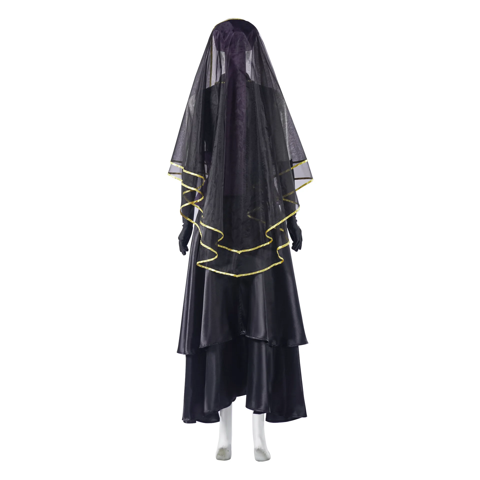 Women Nun Black Dress Hinata The Last Outfit Naruto Movie The Last Hyuga Hinata Black Wedding Gown Cosplay Halloween Costume