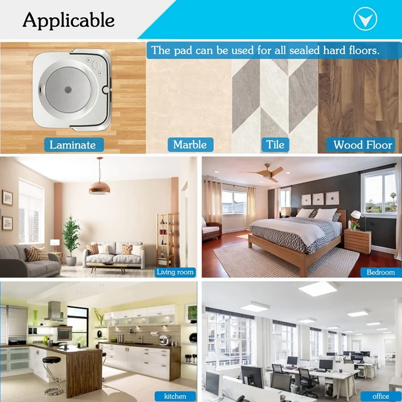 12 szt. Mokre podkładki akcesoria do Irobot Braava Jet M6 (6110) (6012) (6112) (6113) Robot Mop zmywalny i wielokrotnego użytku