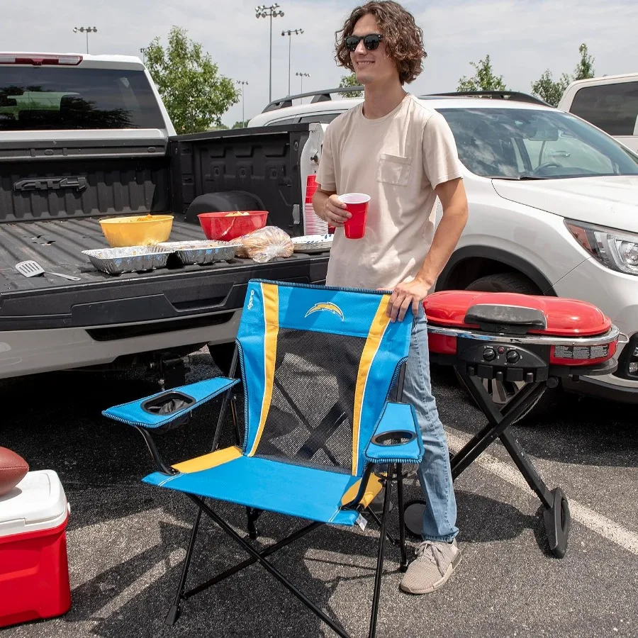 كرسي محمول قابل للطي لمحبي الرياضة 26 لتر × 35.5 عرض × 37 ساعة مثالي لعرض يوم الألعاب في الملاعب والمناسبات الخارجية خفيف الوزن #2