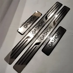Stainless Steel Sticker Scuff Plate/Door Sill pedal bienvenidos For Nissan Qashqai J10 J11 2007~2021 Car Styling Accessories