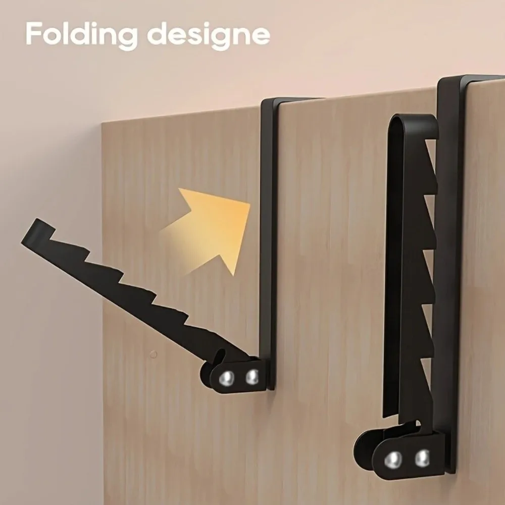 Home Storage Wall Mounted Over-the-Door Hook Heavy Load Space Saving Drying Rack Multi-Purpose No-Drill Clothes Hanger Balcony