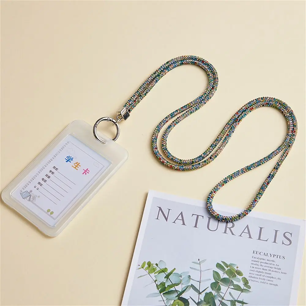

Блестящий ремешок для телефона со стразами, длинный шейный ремешок с кристаллами и бриллиантами