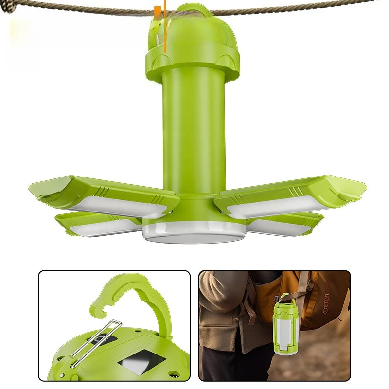 90 Degree Folding with Output Digital Power Display Multi-function Camping Light Outdoor Camping Tent Light