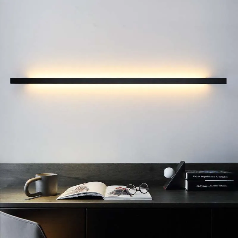 Minimalist long LED lights, living room, bedroom, bedside, stairs, hallway, atmosphere, door handles wall lights home decoration