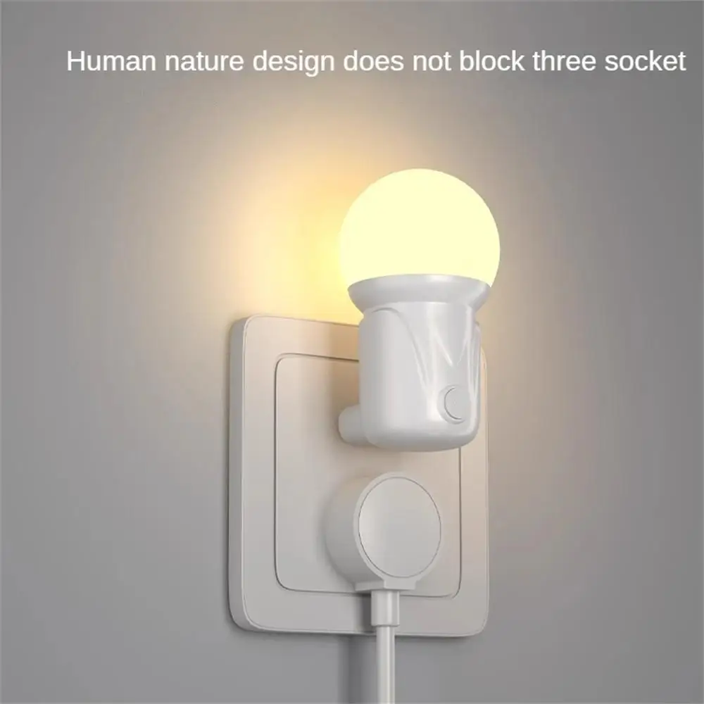 Portable Plug-in LED Night Light 2-color Baby Nursing Eye Sleep Light Bedroom Corridor Socket Lights Energy Saving Night Light