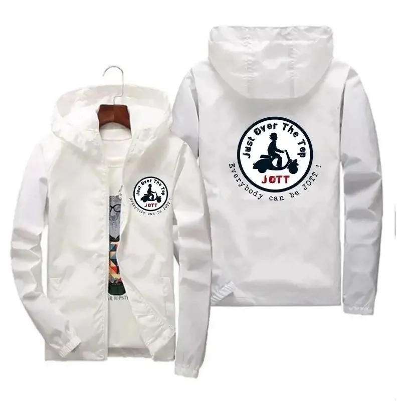 Nouveaux vêtements pour hommes de printemps et d'automne, veste à manches longues à capuche avec fermeture éclair, coupe-vent de haute qualité, confortable et décontracté