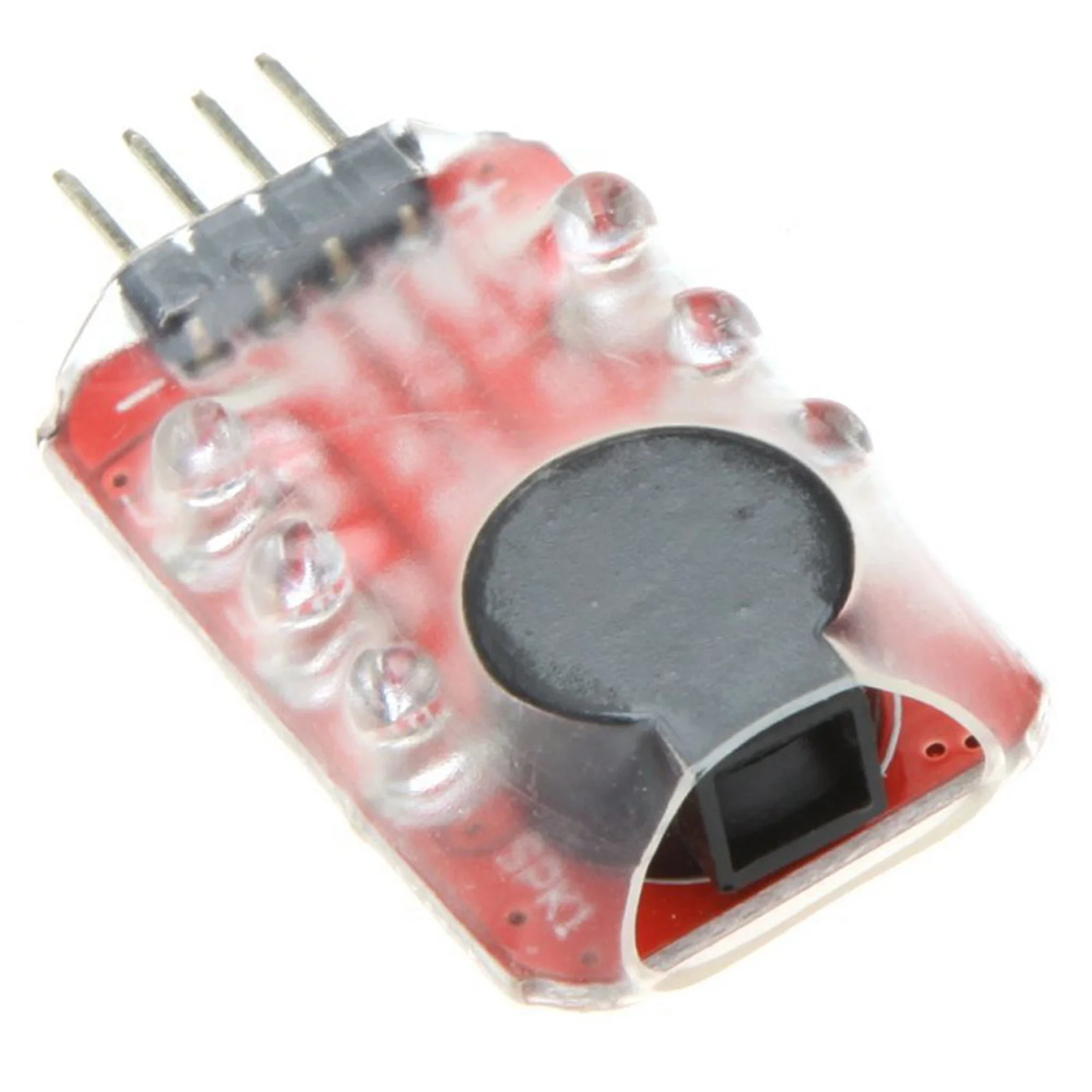N75R-2X Loud Hailer Lipo Battery Voltage Alarm Display Checker 2-3S LED Display For RC Helicopter Quadcopter Car Battery