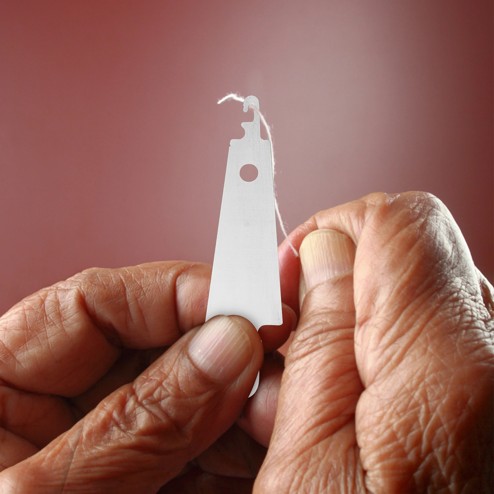 

100pcs Needle Threader Stainless Steel Embroidery Tool Cross Stitch Sewing Accessories Portable Practical DIY Craft