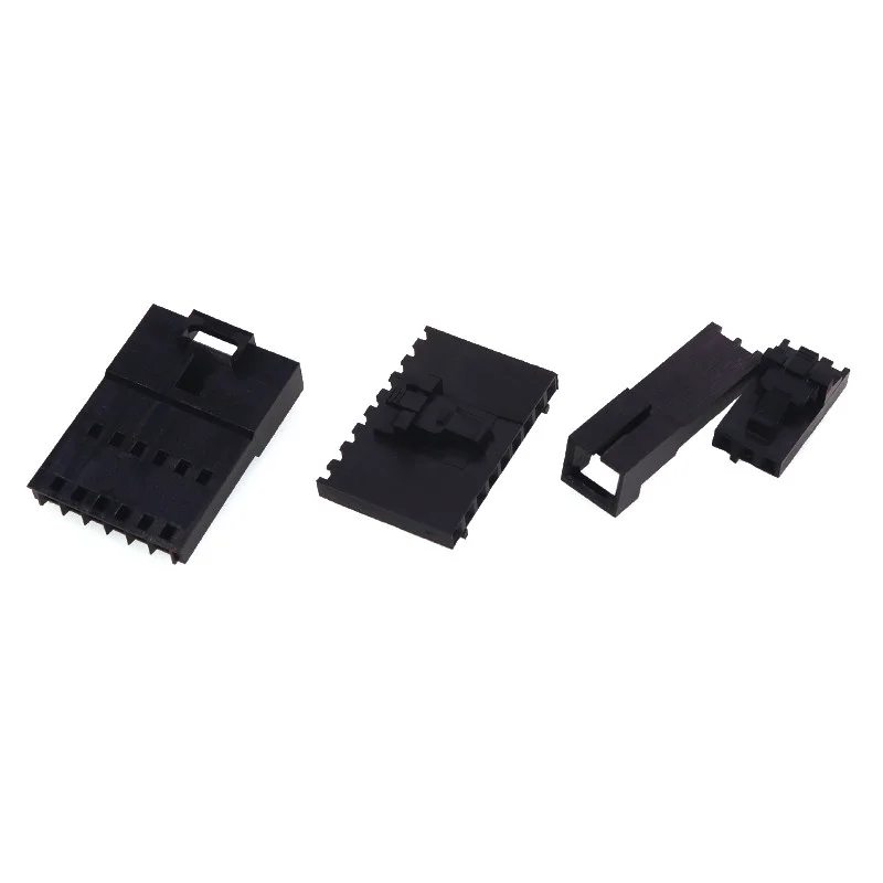 20PCS MX2.54 Dupont Connector 2/3/4/5/6Pin With Belt Buckle Single Row 2.54mm Housing