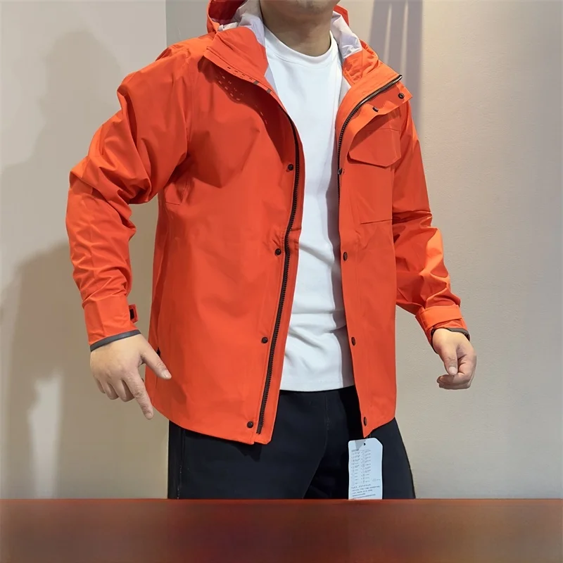 

Outdoor Men's Jaet Waterproof Windproof Reflective Full Glue Sealing Coat Youth Faion Spring Autumn Stand Fit Long Sle...