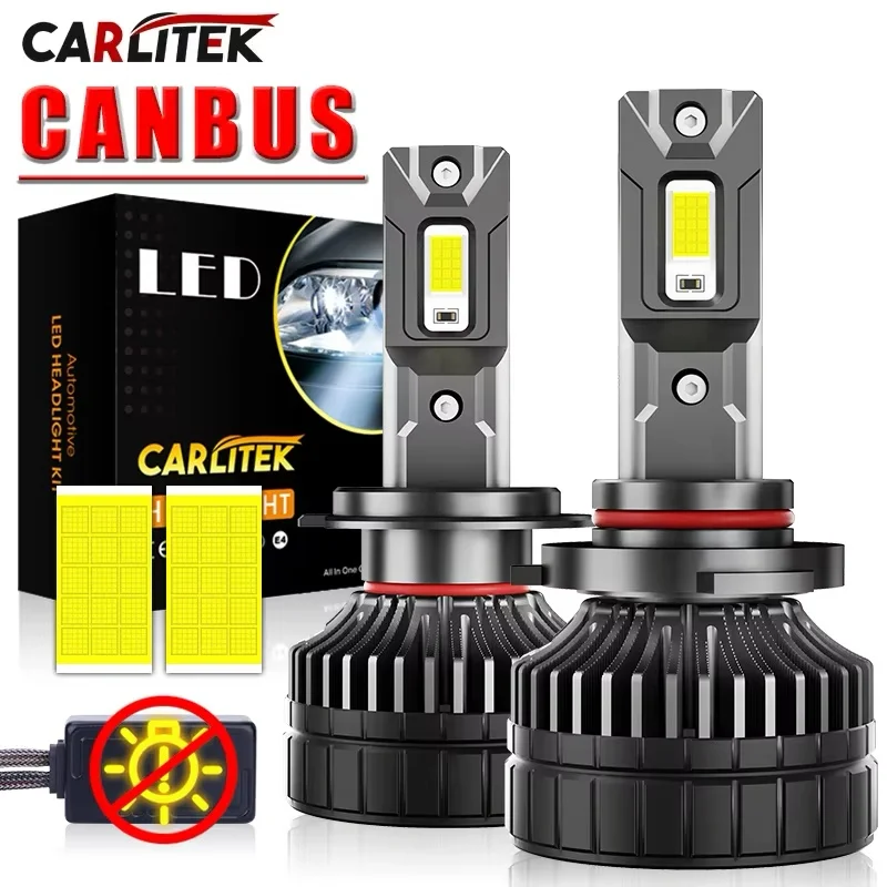 CARLitek 1000000LM 1500W H4 H7 H11 LED CANbus K5C K6C H1 H8 9005 9006 HB3 HB4 Led Headlight Turbo Auto Fog Lamp 6000K 5570 CSP