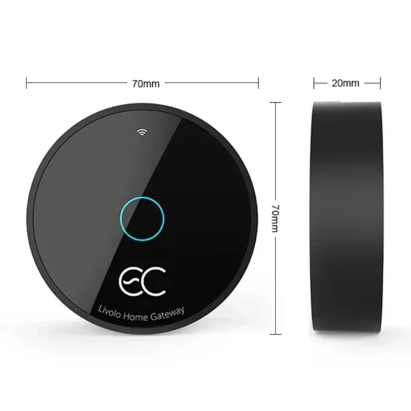 LIVOLO EC Smart Gateway,Wired/Wireless Smart Hub,APP/Google Home /Alexa/Alice Connection Bridge,Movable Width Range