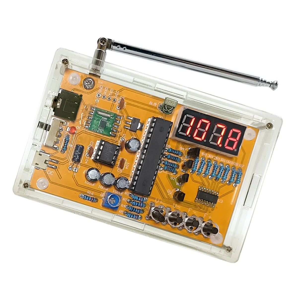 

CEA DIY FM Radio Assembly Kit Digital Tube DisplayDIYWelding Electronic Production Single Chip Microcomputer Training Parts