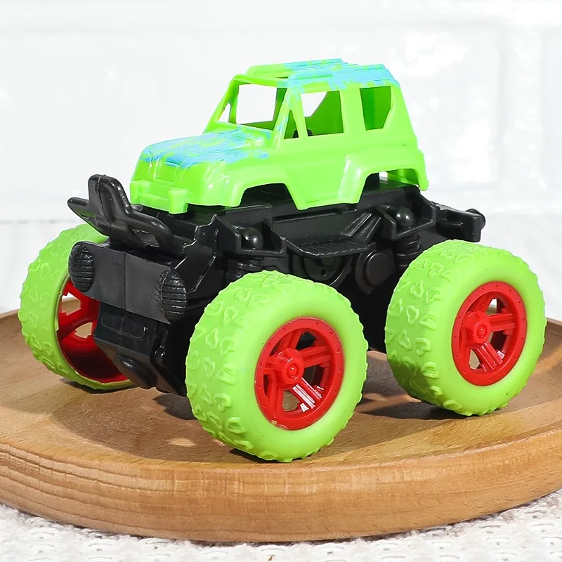 Inertia four-wheel drive off-road vehicle model car big wheel stunt toy car