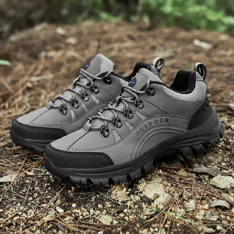 

Outdoor Hiking Shoes Men Shoes Low-top Thick-soled Anti-slip Breathable Comfortable Men's Shoes Lace-up Casual Sports Shoes Men