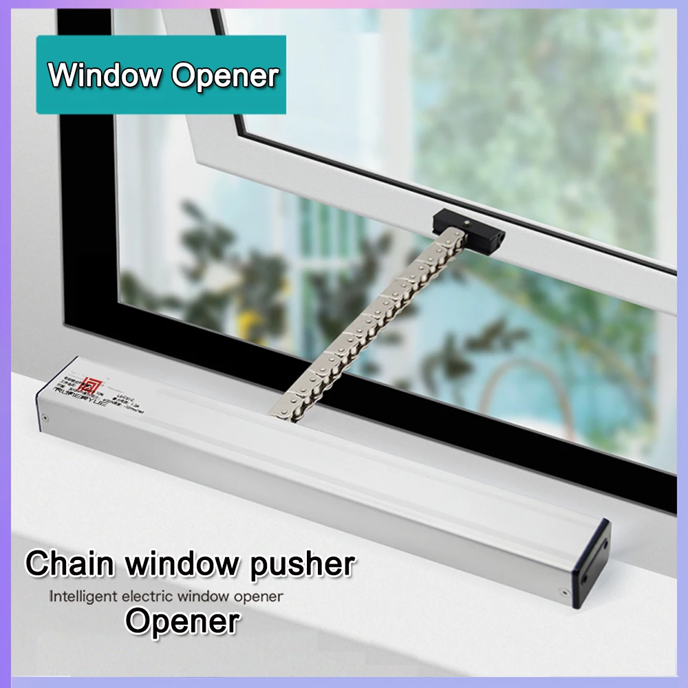 Smart Electric Window Opener Chain Drivers DC24V AC220V for Casement Window Close/Open Home Remote Control Rain Sensor Optional