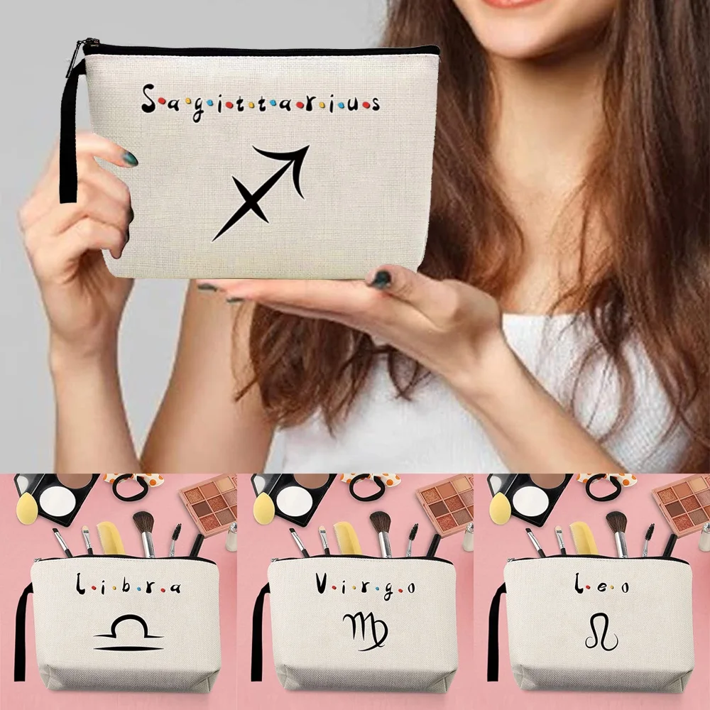 

Cosmetic Bags Women Travel Makeup Bag Zipper Toiletry Organizer Wedding Storage Case Purse Pouch Clutch Bag Constellation series