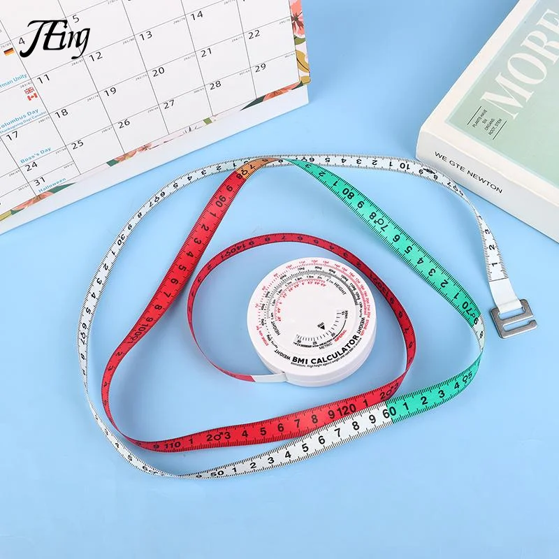 مؤشر كتلة الجسم أشرطة القياس الخياطة حاكم الخصر شريط القياس المحمولة جولة لينة قياس حاكم الملحقات العملية