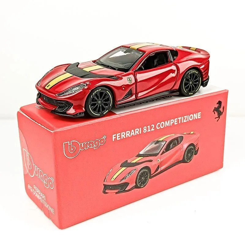 Bburago 1/64 Scale Ferrari 812 Copetizione Sports Car Diecast Alloy Model Car Collectible Decoration Toy Gift for Car Lovers