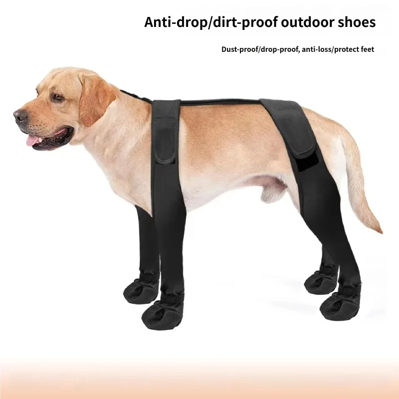 Neue Outdoor-Hundeschuhe, Pfotenschutz, für alle Jahreszeiten, universell, wasserdicht, rutschfest, schmutzabweisend, Haustierbedarf, wasserdichte Hundeschuhe