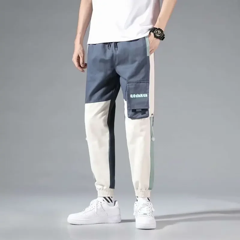 Sports pants for men in autumn and winter  new straight leg pants with thick velvet and casual ankle cuffs  made of pure cotton