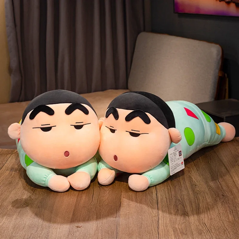 

Original With Tag Lying Crayon Shin-chan Cartoon Plush Toy Large Stuffed Anime Plushies Soft Gift Child Girl Fans Home Decor