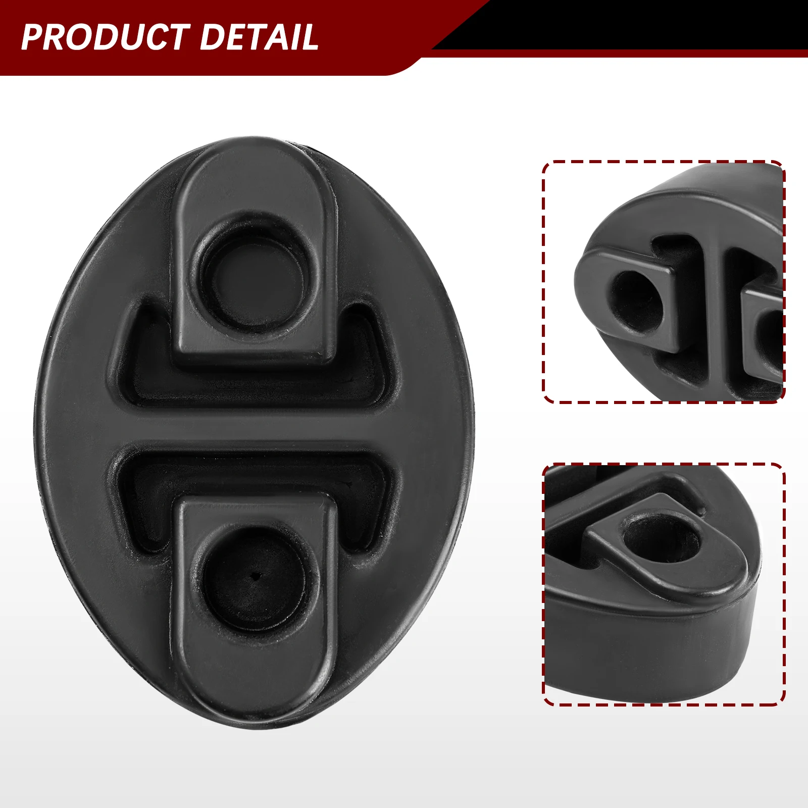 2pcs Rubber Mount Bracket Hangers For Auto Muffler Exhaust Tail Pipe for Lexus Citroen C1 Peugeot 107 108 Toyota Car Accessories view 5