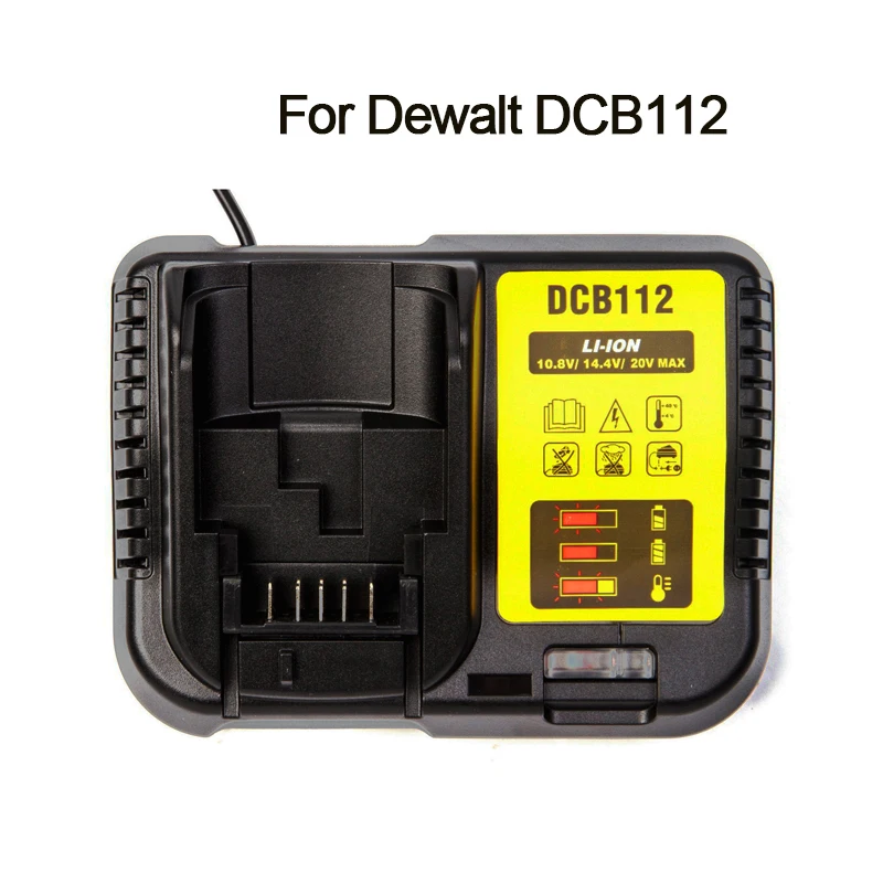 Carregador de Bateria Li-ion para Dewalt Dcb105 Dcb112 Dcb200 Dcb101 Dcb140 Dcb105 Dcb105 Dcb112 10.8v 12v 14.4v 18v