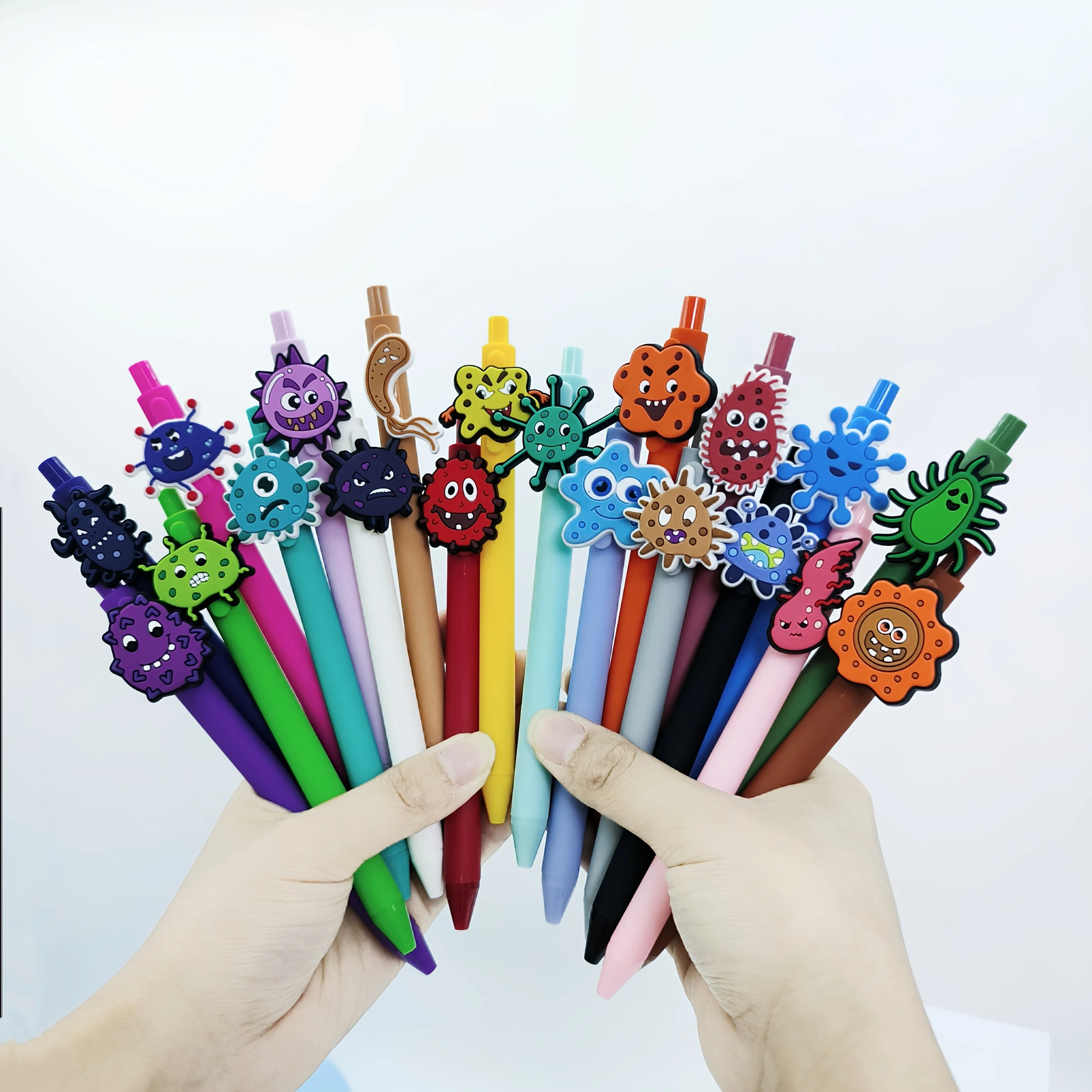 

23 шт./30 шт., патч-ручка для предотвращения вирусов, забавная шариковая ручка с патчем для вирусов, подарочная ручка для студентов