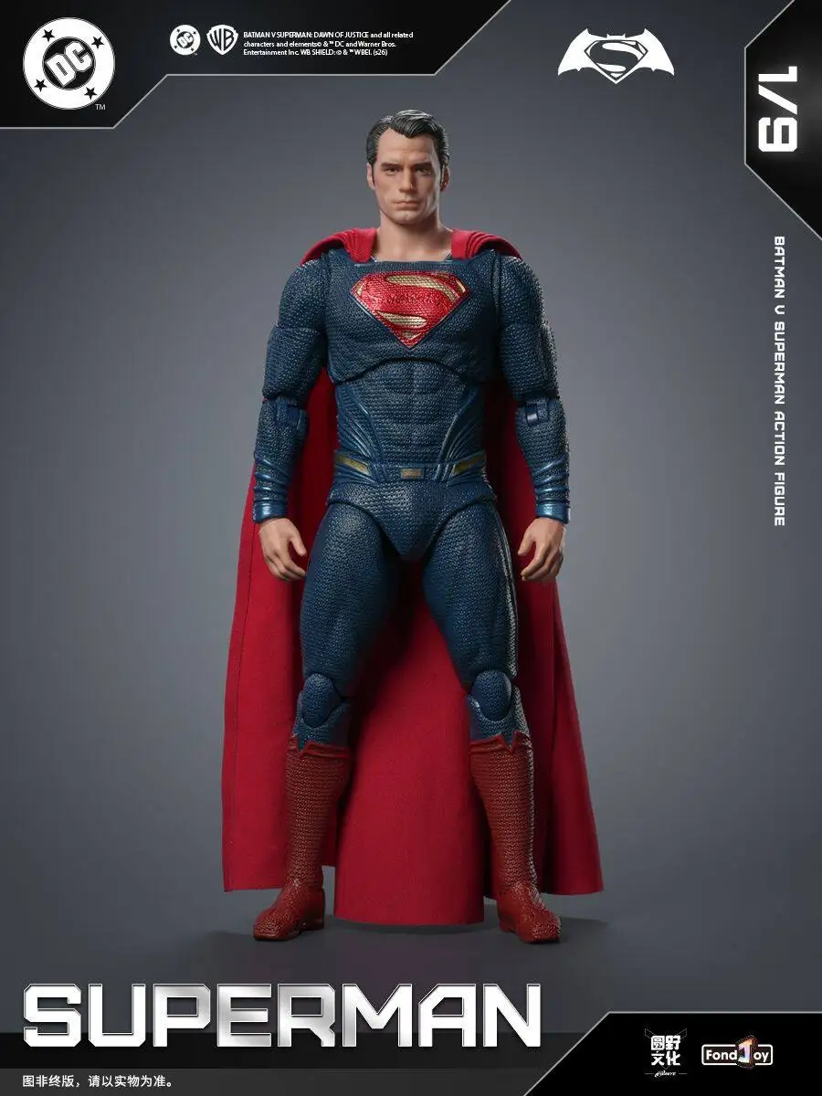 FondJoy Original Superman Dawn of Justice 1/9 Action Figures 2.0 Change Head DC Justice League Superman Toy Movable Model Gift view 2