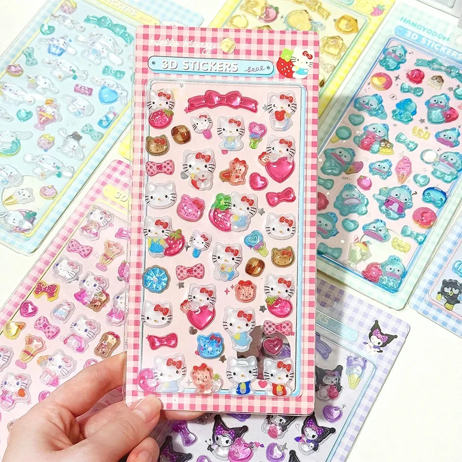 สติกเกอร์ 19 แบบ สไตล์ 3 มิติ ลายชินจัง คิตตี้ แบบติดแน่น สำหรับติดกระเป๋า ของขวัญสำหรับเด็กผู้หญิง ของสะสมสำหรับแฟนคลับ