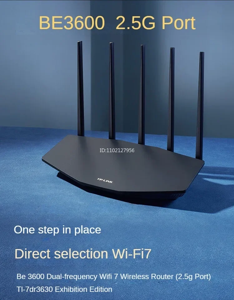 TP-LINK WiFi7 BE3600 Router 2.5G Gigabit Ethernet Port Home High
