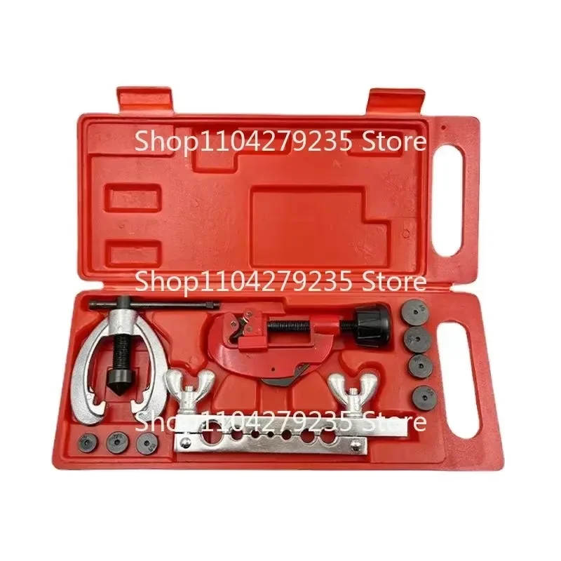 Copper Brake Fuel Pipe Repair Double Flaring Dies Tool Set Clamp Kit Tube Cutter