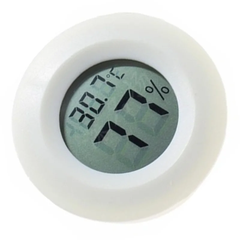 BNVN-Mini LCD ميزان الحرارة الرقمي الرطوبة الاستشعار التحقيق للفريزر 10 قطع مستديرة جهاز قياس درجة الحرارة والرطوبة