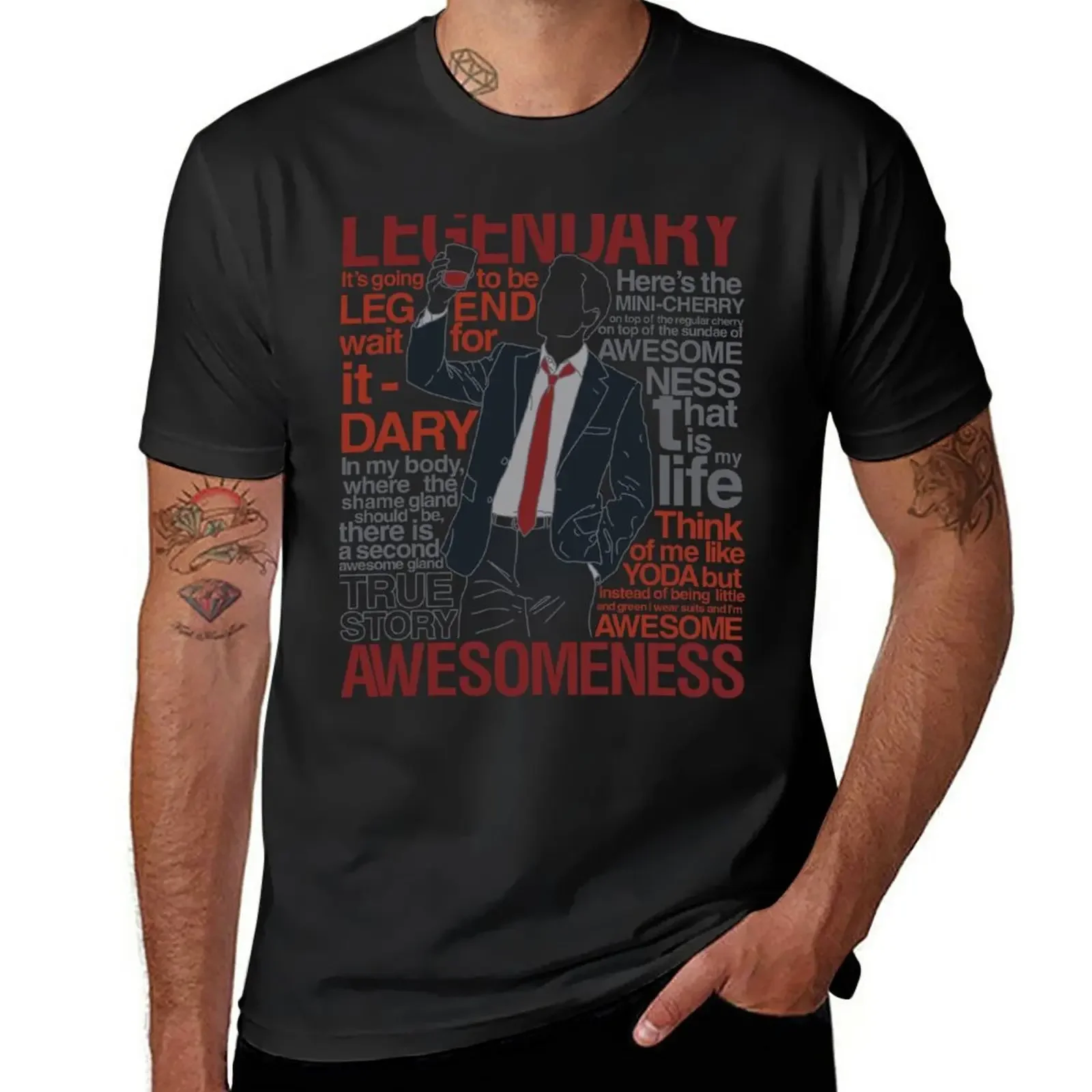 New Barney Stinson - Legendary T-Shirt Oversized t-shirt oversized t shirts mens graphic t-shirts pack