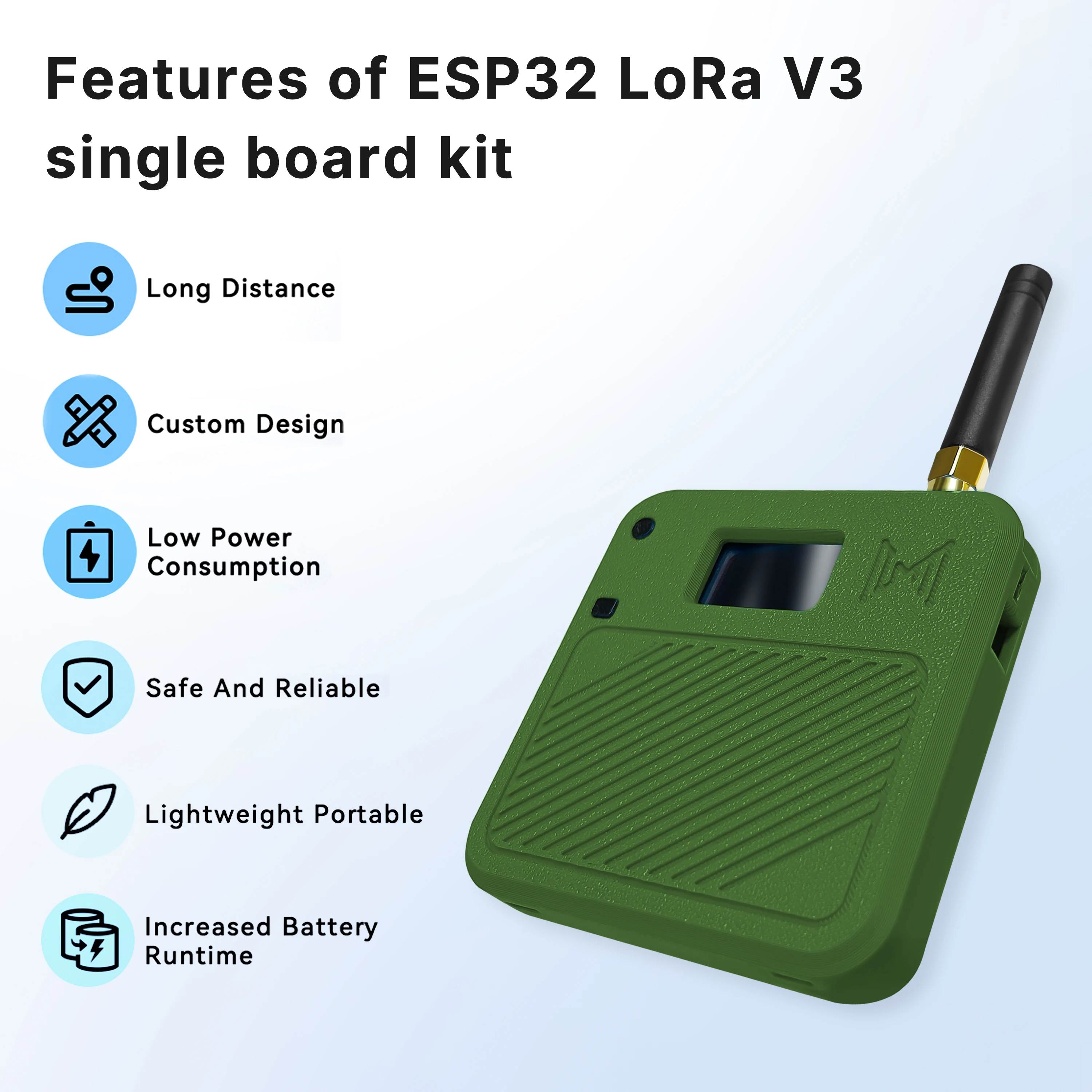 Meshtastic heltec v3 wifi loa 32 868mhz esp32 sx1262 0.96 Polegada placa de desenvolvimento display oled azul para arduino com caso