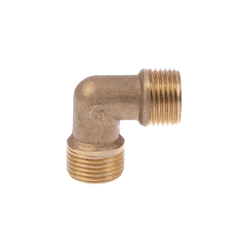 1PC Air Compressor Fittings Brass Equal Male Elbow Connector Check Valve Elbow Coupler Air Tools Parts