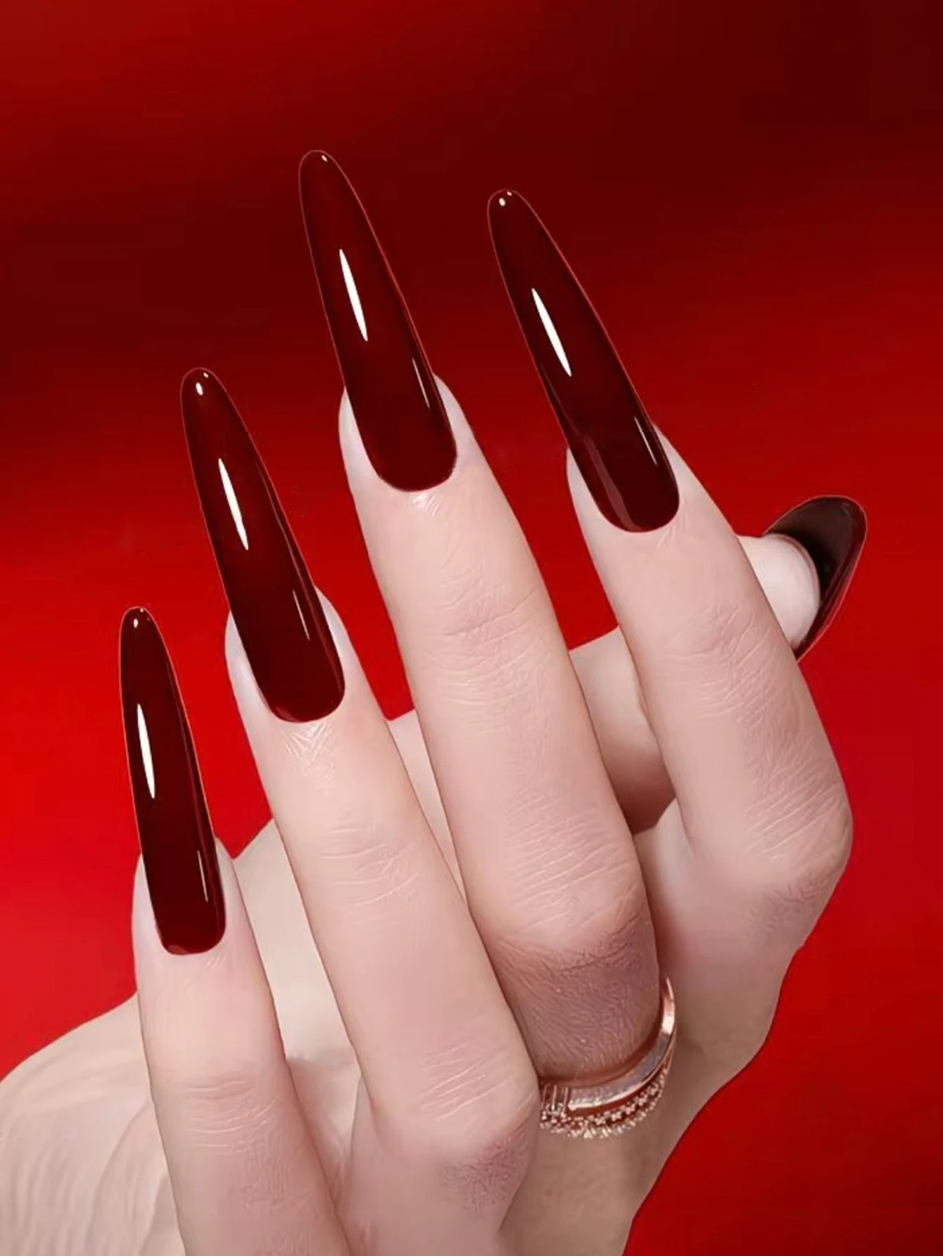 Jesienno-zimowy lakier hybrydowy do paznokci na Nowy Rok, czerwony żelowy lakier UV LED, świąteczny prezent dla kobiet, zestaw do zdobienia paznokci, artykuły codzienne, zestaw DIY