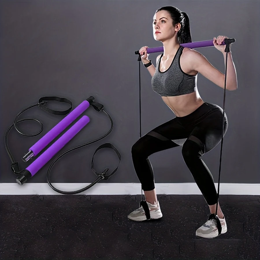 Multi functional Pilates Fitness Stick Pull Rod Chest Expansion Arm Strength Rod Yoga Stick Pilates Stick, Fitness Exercise Equi