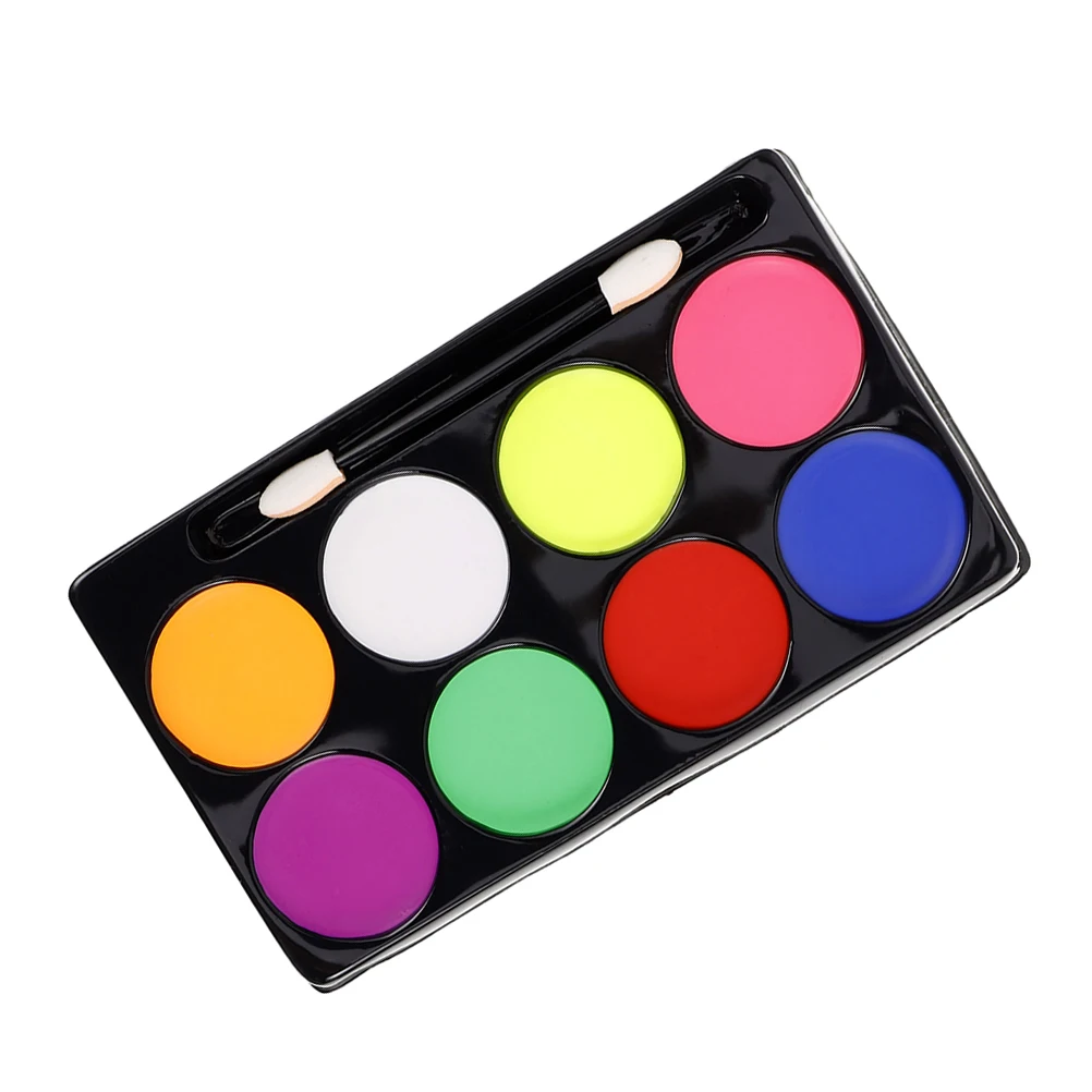 

8 Color Face Paint Palette Long Lasting Oil Based Body Art Makeup Costume Festival Party Stage Performance Child Proof Easy