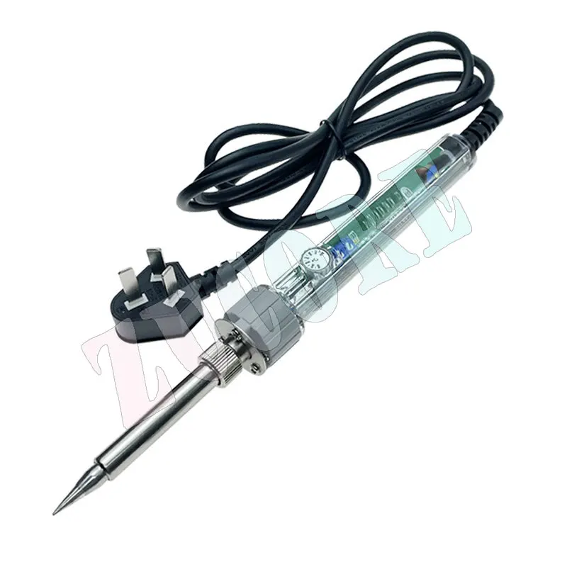 노란색 꽃 조절 가능한 온도 전기 납땜 인두 고온 고전력 전자 유지 보수 가정용 200W