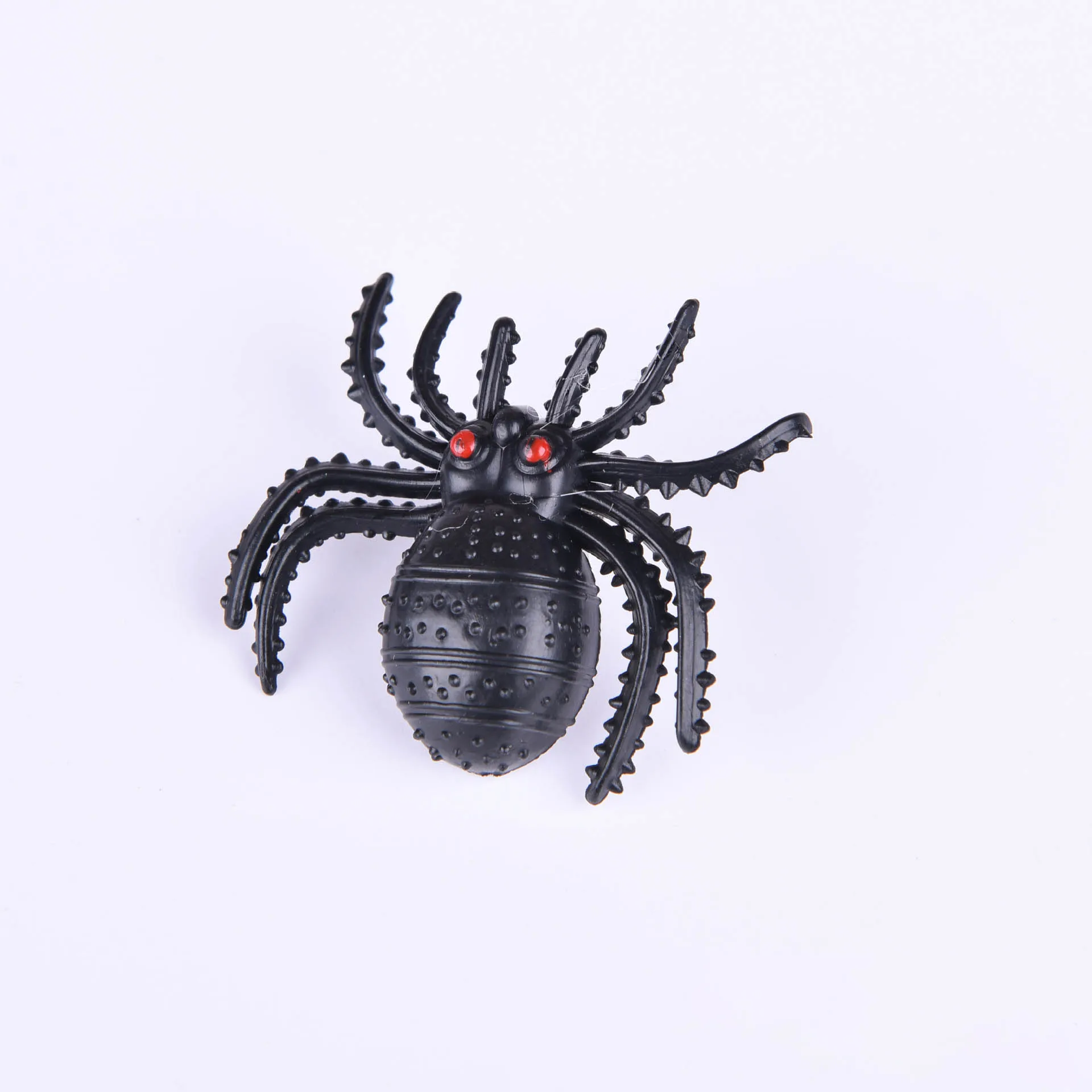 エイプリルフールパロディーおもちゃハロウィンシミュレーションスパイダーヘアピン面白いパーティー装飾小道具赤目クモ帽子