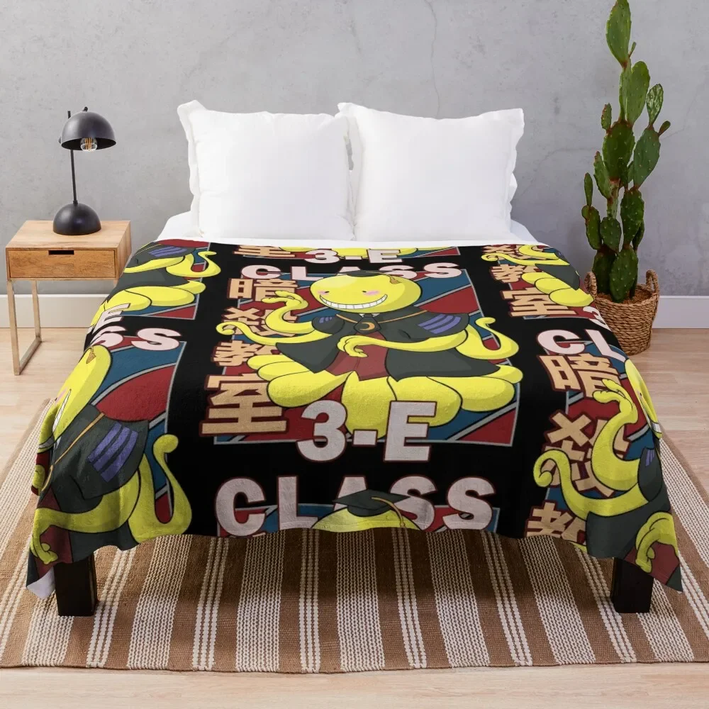 

Koro sensei V2 Vintage Stripe Design Throw Blanket Shaggy Sleeping Bag Luxury Designer Hairy Blankets