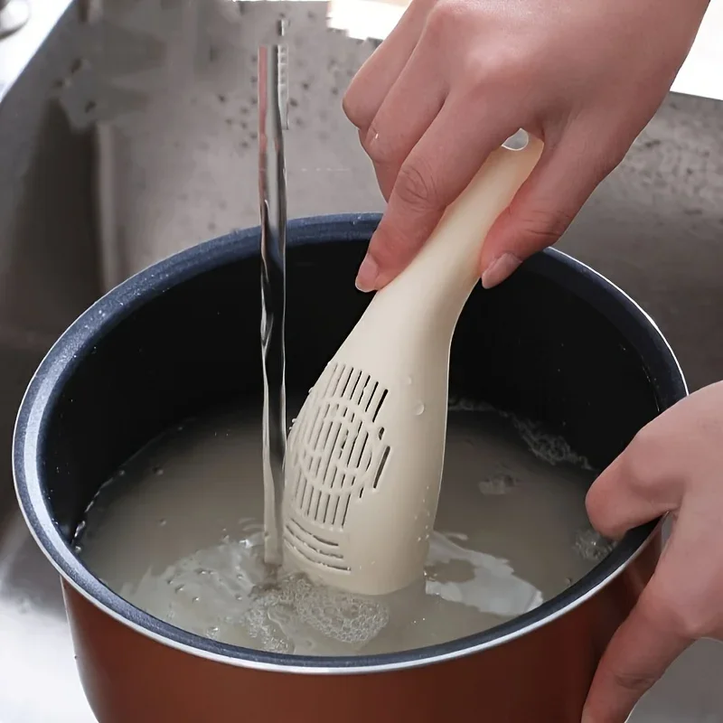 1pc Rice spoon, rice washing machine, does not harm or wet hands, household rice spoon