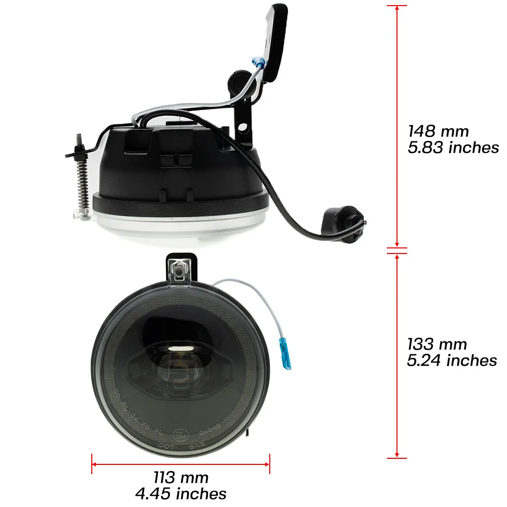 ل بونتياك Gen4 فايربيرد تجميل 1998-2002 قاعدة صيغة ترانس آم الوفير DRL هالو LED القيادة الضباب ضوء الجمعية كيت ث/قوس